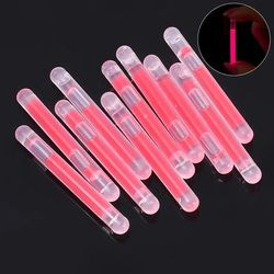 Bright Glowing Sticks: Colorful Chemical Fluorescence 50 10Pcs For Wedding Decor, Night Fishing Float, Rod Lights Orange 50pcs