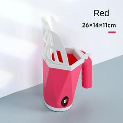 Large Capacity Cat Litter Scooper With Built in Poop Bag Self Cleaning Tool For Kitty Toilets 3