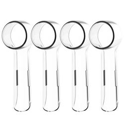 Electric Toothbrush Head Dustproof Covers, Compatible With Braun Oral B Replacement Brush Heads, Protective Caps clear 4 Pcs