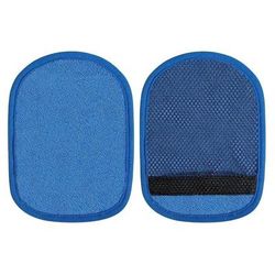 Sand Remover Mitt, Beach Soft Sand Removal Bag & Wipe Off Cleaner For Easy Sand Free Skin blue