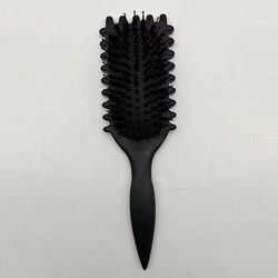 New Fashionable Massage Air Cushion Comb Bouncing Style Curly Hair Comb For Big Waves And Volume a Black
