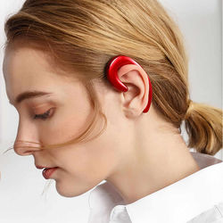Bone Conduction Hook Earphone The Perfect Tech Gift For Music Lovers Red