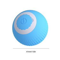 LED Smart Cat Toy: Self Moving Ball For Indoor Cats Automatic Rolling & Bouncing Fun! BLUE2