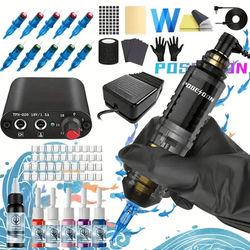 POSEIDON Wireless Tattoo Pen Kit With Power Supply For Permanent Makeup And Professional Tattooing bt18