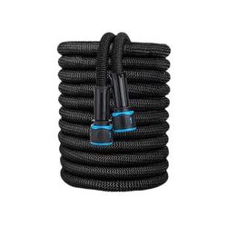 Expandable Flexible Garden Water Hose With Sprayer Nozzle For Car Wash And Irrigation black 75ft