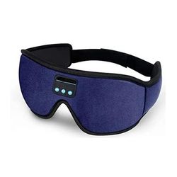 Bluetooth Sleep Mask With Headphones, 3D Eye Mask Music Play Sleeping blue
