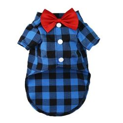 Stylish Pet Clothing: Plaid & Striped Shirts, Wedding Dresses, Coats, & More For Dogs & Cats Blue s