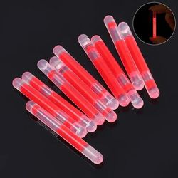 Bright Glowing Sticks: Colorful Chemical Fluorescence 50 10Pcs For Wedding Decor, Night Fishing Float, Rod Lights 10pcs Red