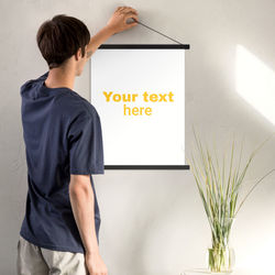 Poster With Hangers Black 810