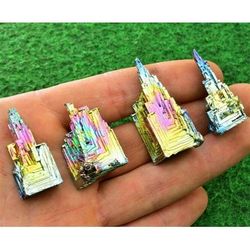 Bismuth Tower Crystal: Healing Stones For Home Decor & Meditation 90 110g