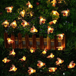 Battery Operated Honey Bee String Lights Battery Operated Honey Bee String Lights