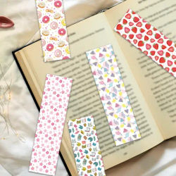 32pcs, small clear style bookmarks, fruit party, very suitable for teachers, readers, and book lovers, birthday gifts