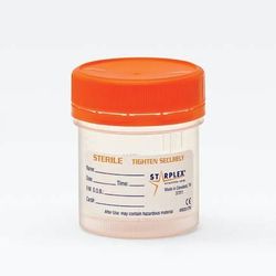 LeakBuster 3 Specimen Container 90 mL (3 oz.) Screw Cap Patient Information OR Sterile (1028559_CS)