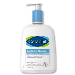 Cetaphil Gentle Skin Cleanser Facial Cleanser Lotion 16 oz. Pump Bottle Unscented (1230038_EA)