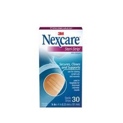 Nexcare Steri-Strip Skin Closure Strip 1/4 X 4 Inch Ventilated Strip White (1084015_CS)