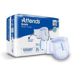 Attends Care Advanced Unisex Adult Incontinence Brief X-Large Disposable Heavy Absorbency (957931_BG)