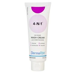DermaRite 4-N-1 Rinse-Free Body Wash Cream 4 oz. Tube Fresh Scent (691750_CS)