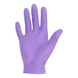 Purple Nitrile-Xtra Exam Glove Large Sterile Pair Nitrile Extended Cuff Length Textured Fingertips Purple Chemo Tested (1042399_CS)
