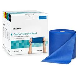 McKesson CanDo Exercise Resistance Band Blue 5 Inch X 50 Yard Heavy Resistance (1199539_EA)