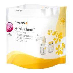 Medela Quick Clean Micro-Steam Bags For Breast Pump Accessories (812218_EA)