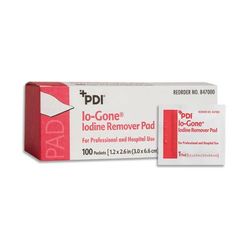 Io-Gone Iodine Removal Prep Pad Individual Packet Alcohol Scent 100 Count (133060_BX)