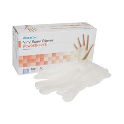 McKesson Exam Glove X-Large NonSterile Vinyl Standard Cuff Length Smooth Clear Not Rated (354441_BX)