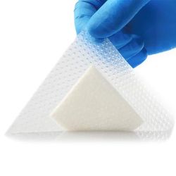 ExcelSAP Super Absorbent Dressing Silicone Adhesive 4 X 4 Inch Square (1192609_BX)