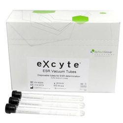 Excyte Vacuum Tube Venous Blood Collection Tube Sodium Citrate Additive 1 mL Conventional Closure Glass Tube (958114_BX)