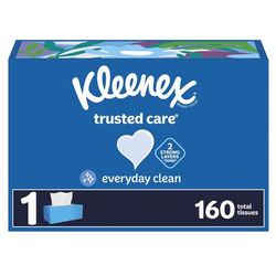 Kleenex Trusted Care Facial Tissue White 3.469 X 4-3/4 Inch 160 Count (1209622_PK)