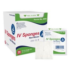 Dynarex I.V. Sponge 2 X 2 Inch 6-Ply Sterile 2 per Pack (865437_CS)