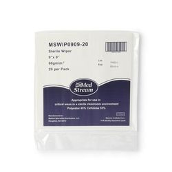 McKesson Cleanroom Wipe ISO Class 5 20 Count Bag 9 X 9 Inch Sterile Disposable (1139260_BG)