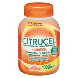 Citrucel Fiber Supplement Capsule 100 per Bottle 500 mg Strength Methyl Cellulose (833117_BT)