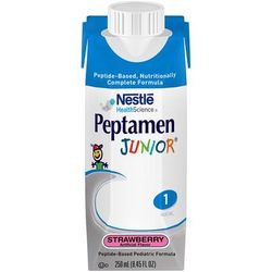 Peptamen Junior Pediatric Oral Supplement Strawberry Flavor 8.45 oz. Carton Liquid Whey Protein Impaired GI Function (582477_CS)