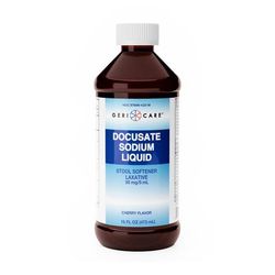 Geri-Care Stool Softener Cherry Liquid 16 oz. 50 mg / 5 mL Strength Docusate Sodium (1226011_BT)