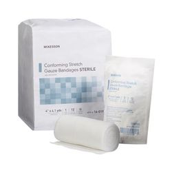 McKesson Conforming Bandage 4 Inch X 4-1/10 Yard Sterile 1 per Pack (999366_BG)