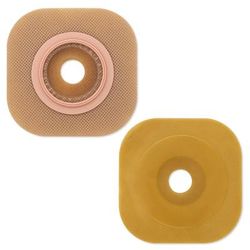 New Image FlexWear Ostomy Barrier Precut, Standard Wear Adhesive Tape 57 mm Flange Red Code System Hydrocolloid 1-3/8 Inch Opening (505931_BX)