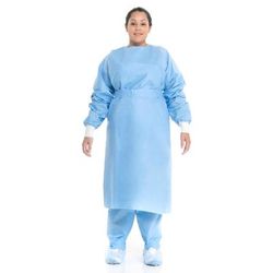 Halyard Protective Procedure Gown Large Blue NonSterile Not Rated Disposable (342890_CS)