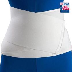 Flex-Support Contoured Abdominal Binder One Size Fits Most Hook and Loop Closure 28 to 44 Inch Waist Circumference 12 Inch Height Adult (292644_EA)