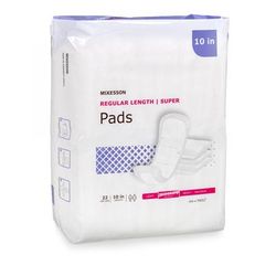 McKesson Super Bladder Control Pad 10 Inch Length Moderate Absorbency Polymer Core One Size Fits Most (884158_CS)