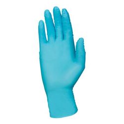 PremierPro Plus Exam Glove Small NonSterile Nitrile Standard Cuff Length Textured Fingertips Blue Chemo Tested (962747_CS)