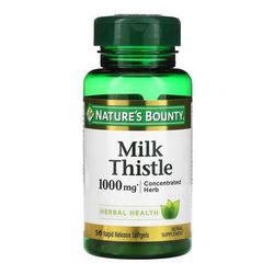 Nature's Bounty Dietary Supplement Milk Thistle 1,000 mg Strength Capsule 50 per Bottle (1231642_BT)