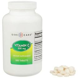 Geri-Care Vitamin C Supplement Ascorbic Acid 500 mg Strength Tablet 500 per Bottle (689197_BT)