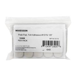 McKesson Pedi-Pad Protective Pad Size 101-Narrow Adhesive Foot (1111069_PK)