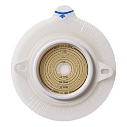 Assura2 Ostomy Barrier Trim to Fit, Extended Wear Silicone Based Adhesive 60 mm Flange Blue Code System Synthetic Resin 3/8 to 2-1/4 Inch Opening (457