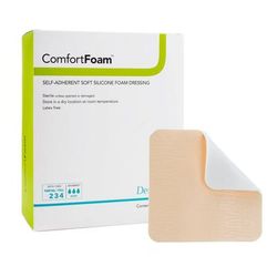 ComfortFoam Foam Dressing 4 X 5 Inch Without Border Film Backing Silicone Face Rectangle Sterile (1027617_EA)