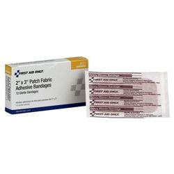 First Aid Only Adhesive Strip 2 X 3 Inch Fabric Square Tan Sterile (862031_BX)