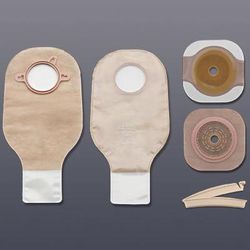 New Image Ileostomy / Colostomy Pouch Two-Piece System 12 Inch Length Flat, Trim to Fit Up to 1-3/4 Inch Stoma Drainable (532947_BX)