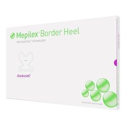 Mepilex Border Heel Foam Dressing 8-3/5 X 9 Inch With Border Film Backing Silicone Adhesive Heel Sterile (1061939_CS)