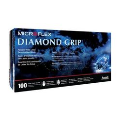 Diamond Grip Exam Glove X-Large NonSterile Latex Standard Cuff Length Textured Fingertips White Not Rated (307874_CS)