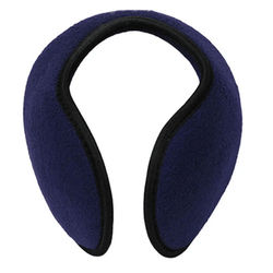 2x Winter Ear Muffs Fleece Ear Warmers For Men Women Behind the Head Design, Foldable, Soft Shell Thermal Band royal Blue